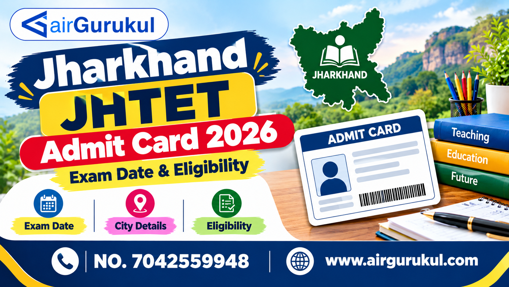 Jharkhand JHTET Admit Card 2026: Exam Date & Eligibility – airGurukul