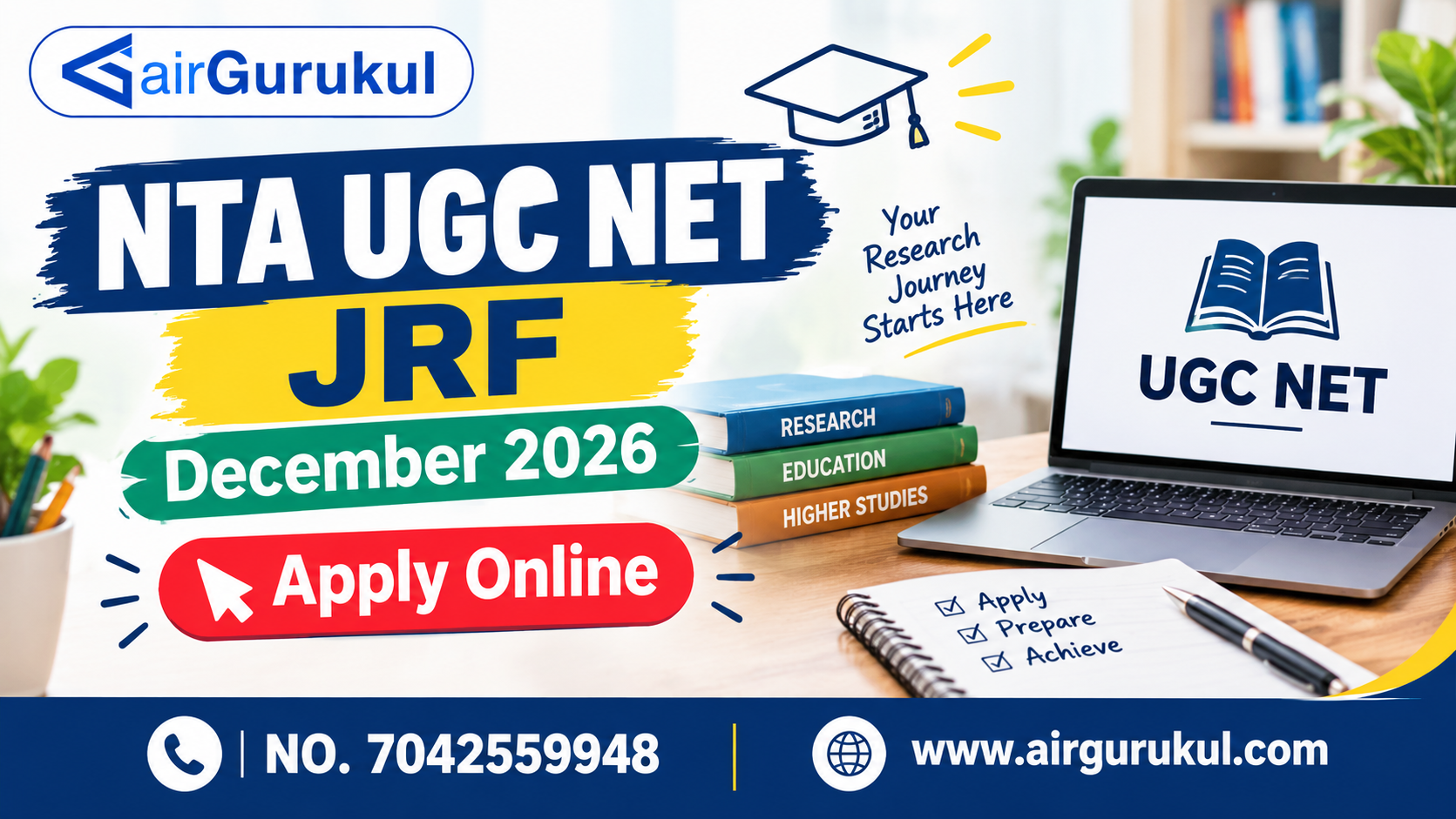 NTA UGC NET JRF December 2026: Apply Online – airGurukul