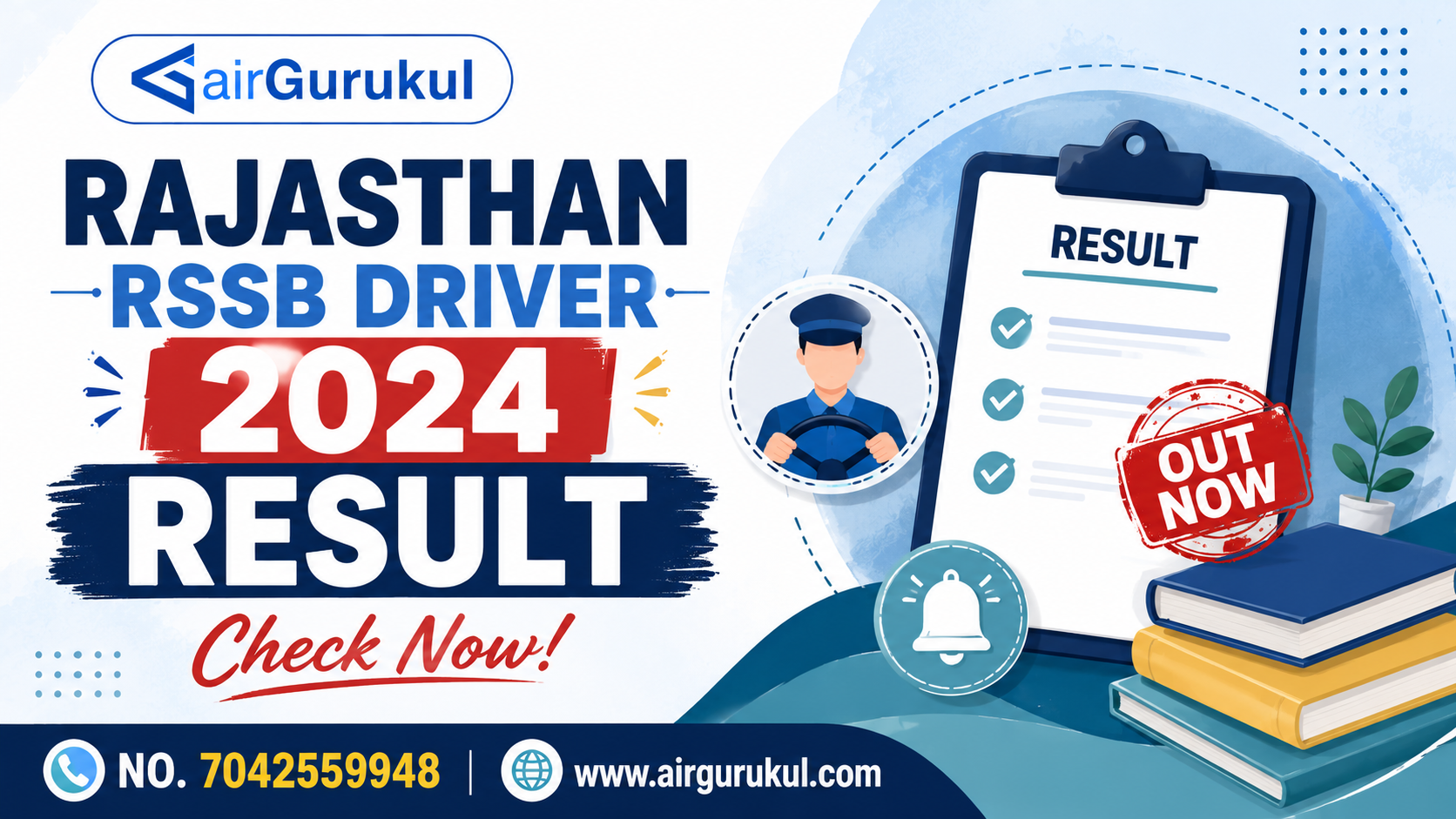 Rajasthan RSSB Driver 2024 Result – airGurukul