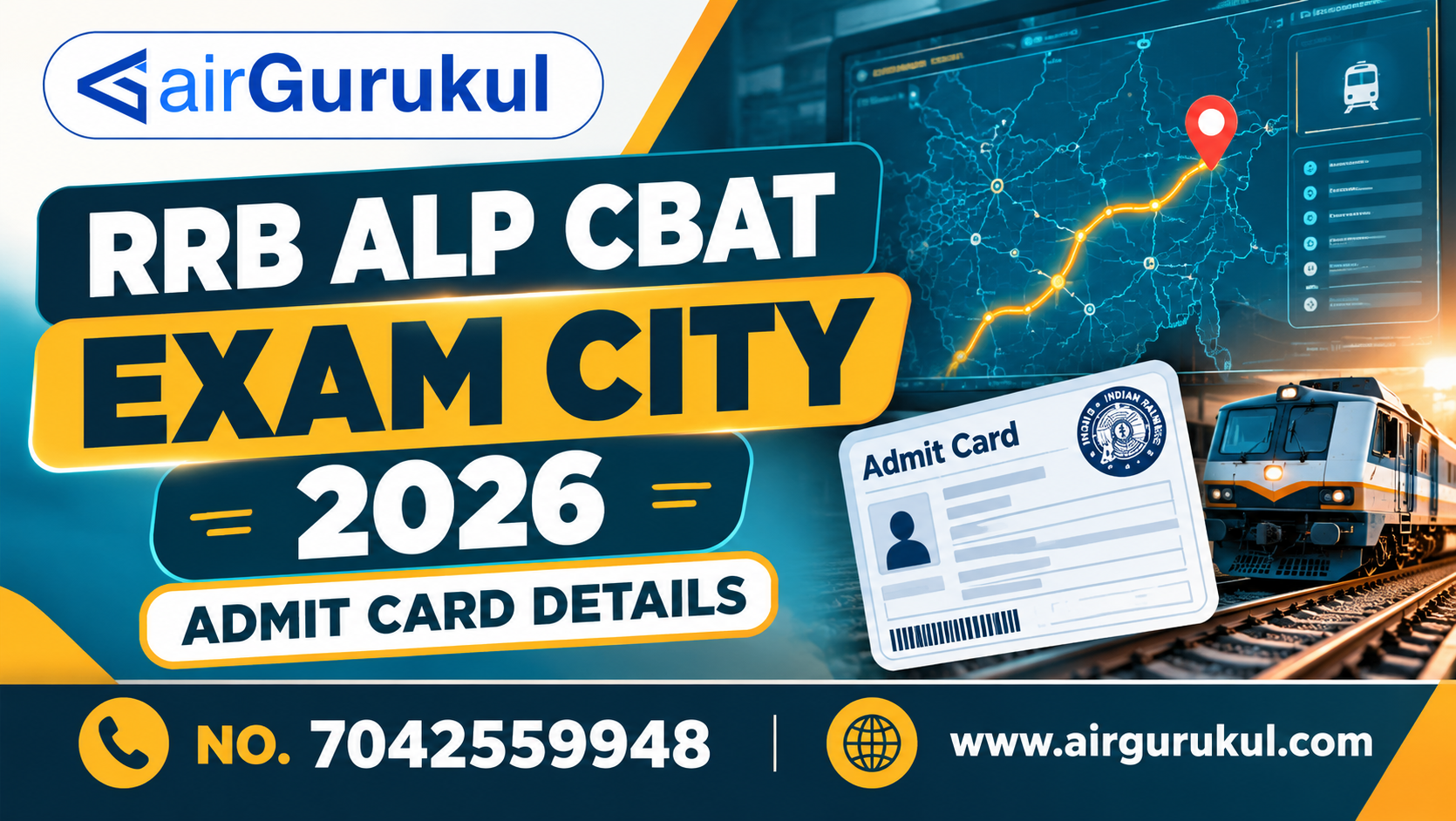 RRB ALP CBAT Exam City 2026: Admit Card Details – airGurukul