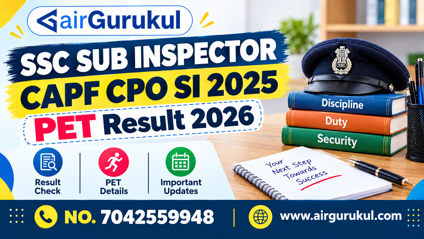 SSC Sub Inspector CAPF CPO SI 2025 PET Result 2026 – airGurukul