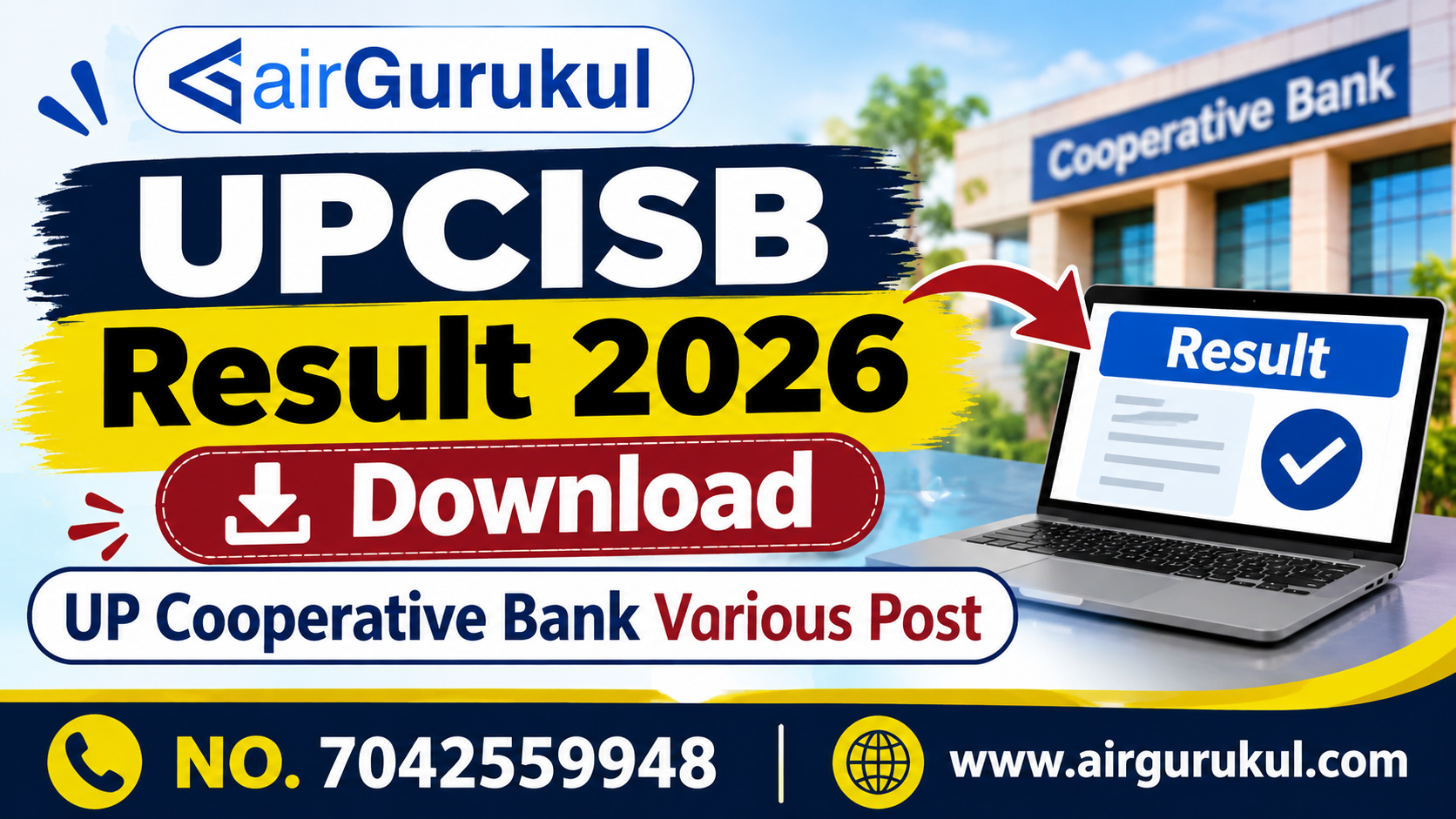 UPCISB Result 2026 Download – UP Cooperative Bank Various Post – airGurukul